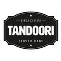 Tandoori vintage sign stamp