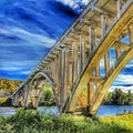 The Taneycomo Bridge in Hdr. Royalty Free Stock Photo