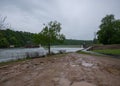 Taneycomo Dam in Missouri flowing water Royalty Free Stock Photo