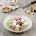 Tang Yuan or Traditional Chinese Sweet Rice Ball made from Glutinous Rice with Sweet Soup Royalty Free Stock Photo