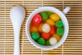 Tang Yuan or traditional chinese sweet rice ball Royalty Free Stock Photo