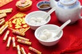 Tang yuan, yuan xian, chinese new year food Royalty Free Stock Photo