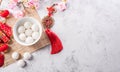 Tang Yuansweet dumplings balls, a traditional cuisine for Mid-autumn, Dongzhi winter solstice  and Chinese new year. Chinese Royalty Free Stock Photo