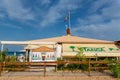 Tanga restaurant on Llevant beach on the Island of Formentera in times of COVID19 Royalty Free Stock Photo