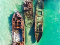 Tangalooma Shipwrecks off Moreton island, Queensland Australia