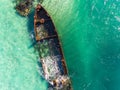 Tangalooma Shipwrecks off Moreton island, Queensland Australia Royalty Free Stock Photo