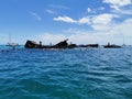 Tangalooma wrecks by Morteton Island Royalty Free Stock Photo