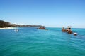 Tangalooma Wrecks on Moreton Island Royalty Free Stock Photo