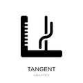 tangent icon in trendy design style. tangent icon isolated on white background. tangent vector icon simple and modern flat symbol