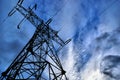 Tangent tower with blue sky on background Royalty Free Stock Photo