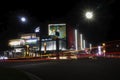 Tangerang, Indonesia - 23 October 2020: Beautiful view of Ciputra Citra Raya Mall, Tangerang Regency at night.