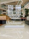 Logo or signage of Unilever Headquarters in Jakarta, Indonesia