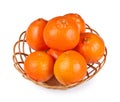 Tangerine in basket