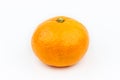 Tangerine on isolated white Royalty Free Stock Photo