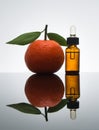 Tangerine / Mandarin essential oil bottle with dropper