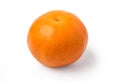 Tangerine mandarine orange on white background.