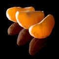Tangerine segment. Royalty Free Stock Photo