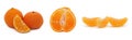 Tangerine segment, mandarin Royalty Free Stock Photo