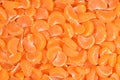 Tangerine slices close up as background Royalty Free Stock Photo