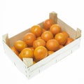 Still life of tangerines in box Royalty Free Stock Photo