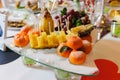 Tangerines on a festive table Royalty Free Stock Photo