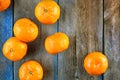 Tangerines. Group of orange mandarines