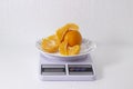 tangerines peeled and peeled on scales Royalty Free Stock Photo