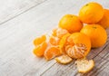 Tangerines on the table Royalty Free Stock Photo