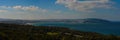 Tangier city beach in Tangier, Morocco. Tangier is a major city in northern Morocco. Tangier located on the North African coast at Royalty Free Stock Photo