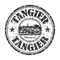 Tangier grunge rubber stamp