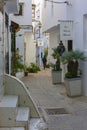 Narrow street in the kasbah of the medina of Tangier