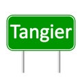 Tangier road sign.