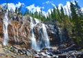 Tangle Creek Waterfalls in Jasper National Park, Alberta, Canada