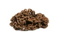 Tangle of old rusty chain Royalty Free Stock Photo