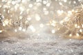 A tangle of white string lights shines brightly