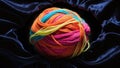 A tangled ball of yarn, symbolizing confusion and tangled thoughts Royalty Free Stock Photo