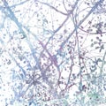 Tangled Blossom Branches Art Abstract