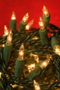 Tangled Christmas lights Royalty Free Stock Photo