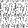 Tangled curved line seamless pattern. Handwritten doodles. Lines and shapes