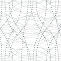 Tangled curvy lines seamless pattern, vector repeat endless back