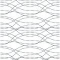 Tangled curvy lines seamless pattern, vector repeat endless background, artistic stripes trendy tiling wallpaper motif. Usable for