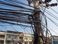 Tangled haywire Electric cable