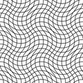 Tangled Interlace, Intertwine and interlocked Lines vector Geometric Background pattern, texture Royalty Free Stock Photo