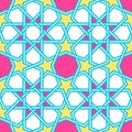 Tangled Lattice Pattern inspired by traditional arabic geometry Royalty Free Stock Photo