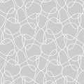 Tangled lines seamless vector pattern on grey