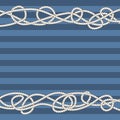 Tangled marine ropes borders for text