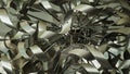 Tangled metal texture Royalty Free Stock Photo