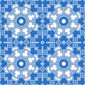 Tangled modern pattern, based on traditional oriental arabic patterns. Seamless vector background.