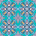 Tangled modern pattern, based on traditional oriental arabic patterns. Seamless vector background.