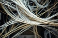 Tangled Network Cables Background Image Texture